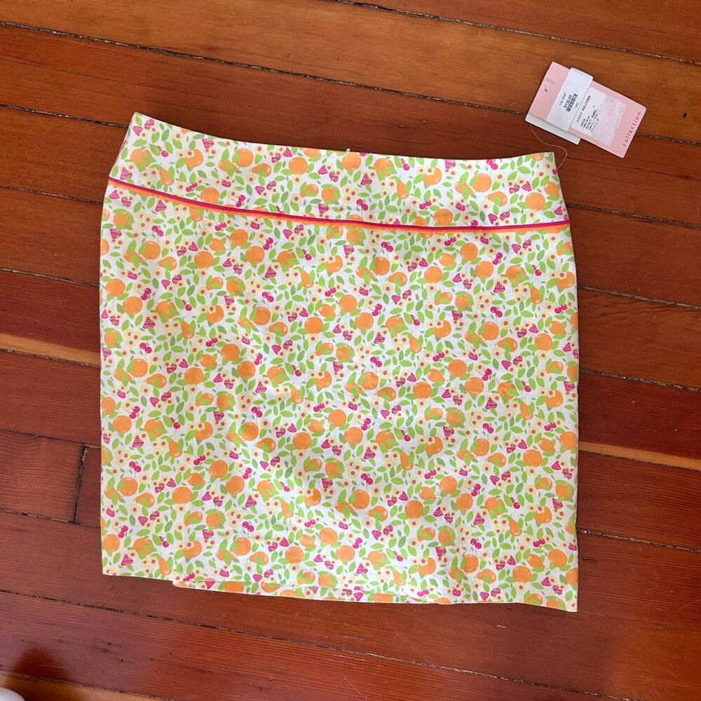 NWT Lilly Pulitzer Sidra skirt - fruit print - size 12